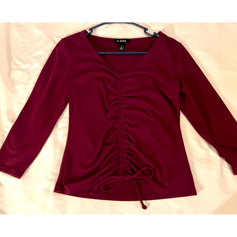 A. Bryer Front Drawstring top.  Worn once.